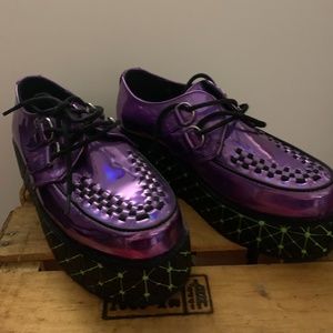 Purple holographic platform creepers